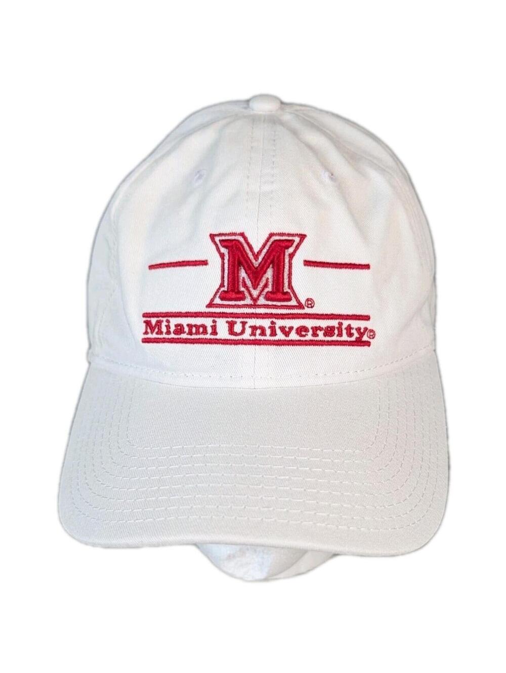 Y2K The Game Mens Hat Miami University Redhawks White Strapback College Dad Cap